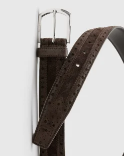 Belt - Brogue Antique Suede Belt