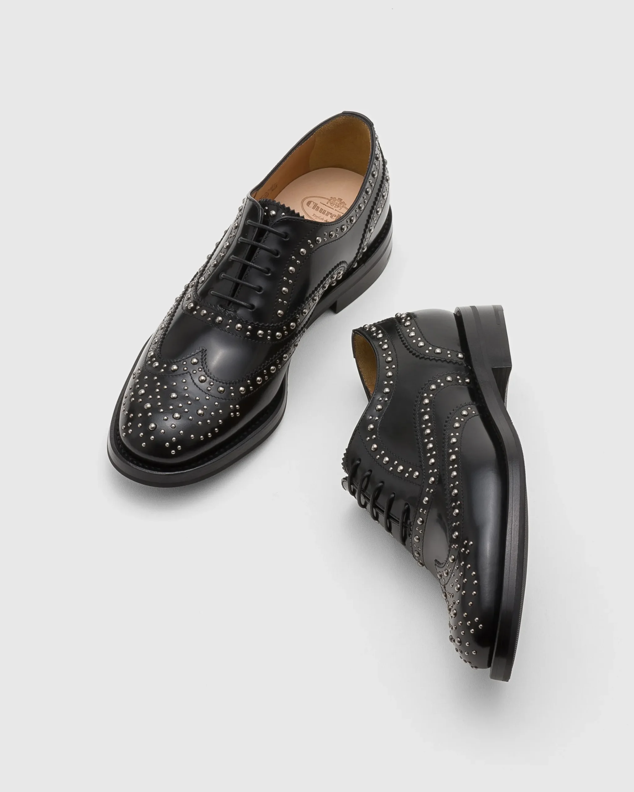 Burwood Met. - Polished Binder Oxford Brogue Stud