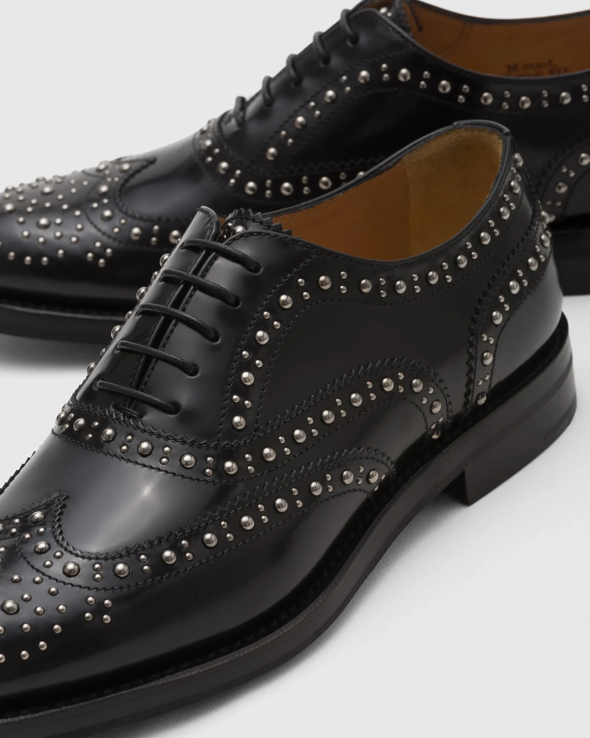 Burwood Met. - Polished Binder Oxford Brogue Stud