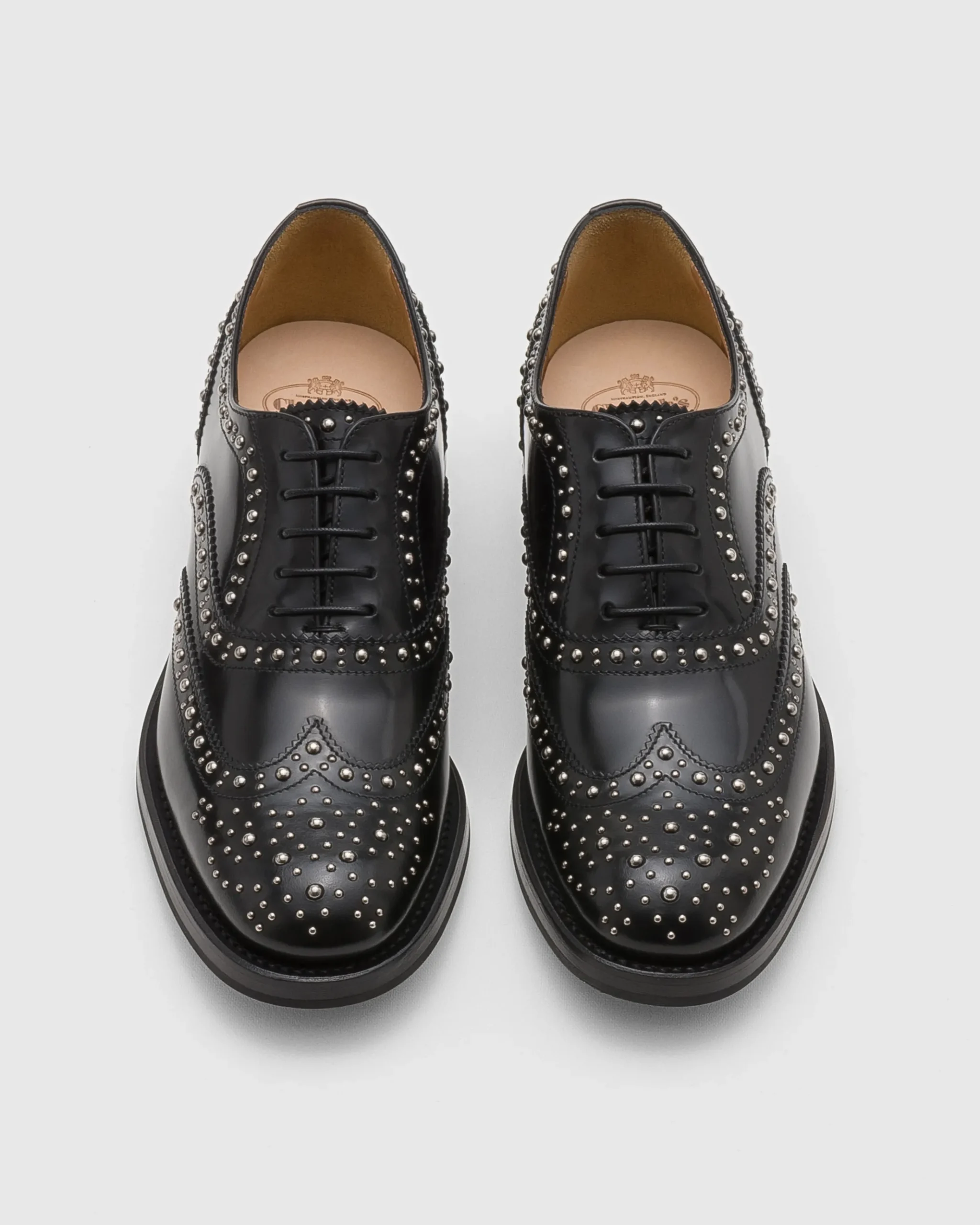 Burwood Met. - Polished Binder Oxford Brogue Stud
