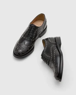 Burwood Met. - Polished Binder Oxford Brogue with Studs