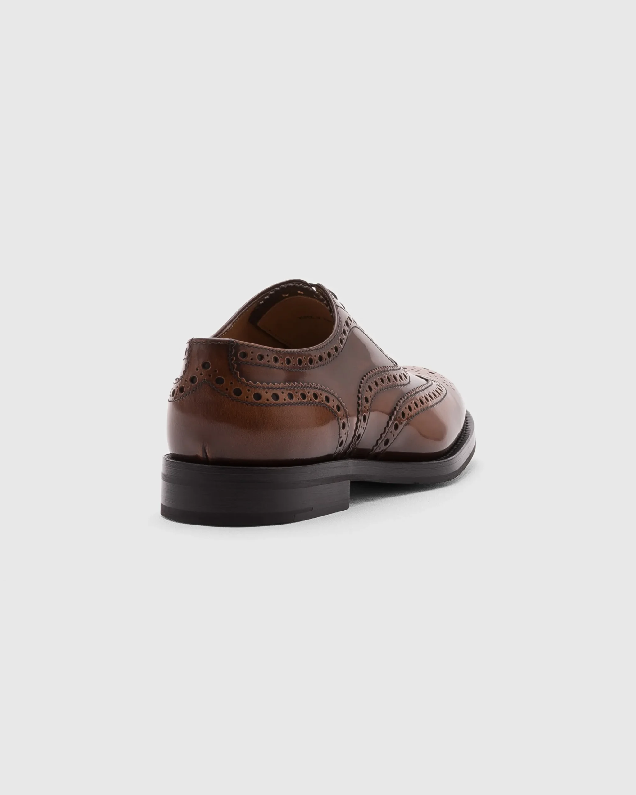 Burwood Wg - Polished Fumè Oxford Brogue