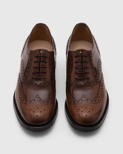 Burwood Wg - Polished Fumè Oxford Brogue