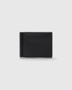 Card Holder - Deer Print Calfskin Money Clip Wallet