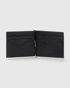 Card Holder - Deer Print Calfskin Money Clip Wallet