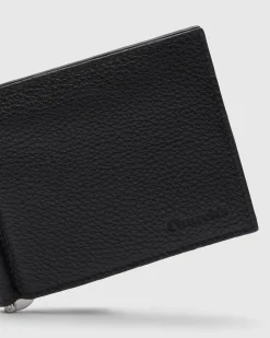 Card Holder - Deer Print Calfskin Money Clip Wallet
