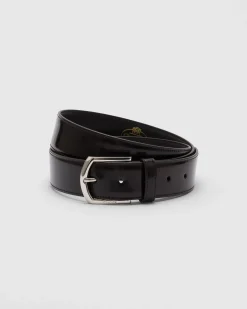 Classic Buckle Belt - Brushed leather belt