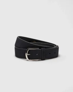 Classic Buckle Belt - Suede Belt