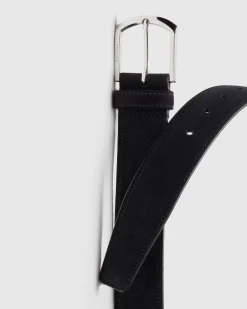 Classic Buckle Belt - Suede Belt