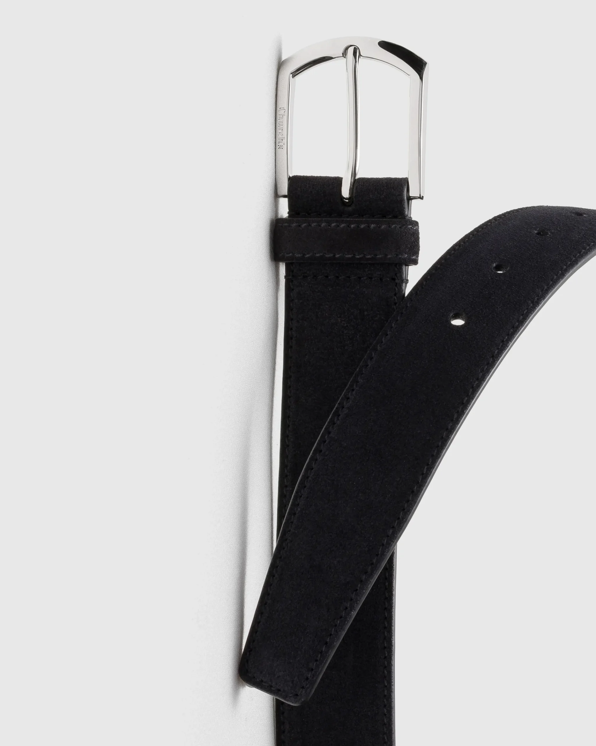 Classic Buckle Belt - Suede Belt