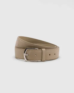Classic Buckle Belt - Suede Belt