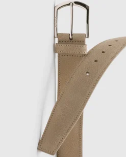 Classic Buckle Belt - Suede Belt