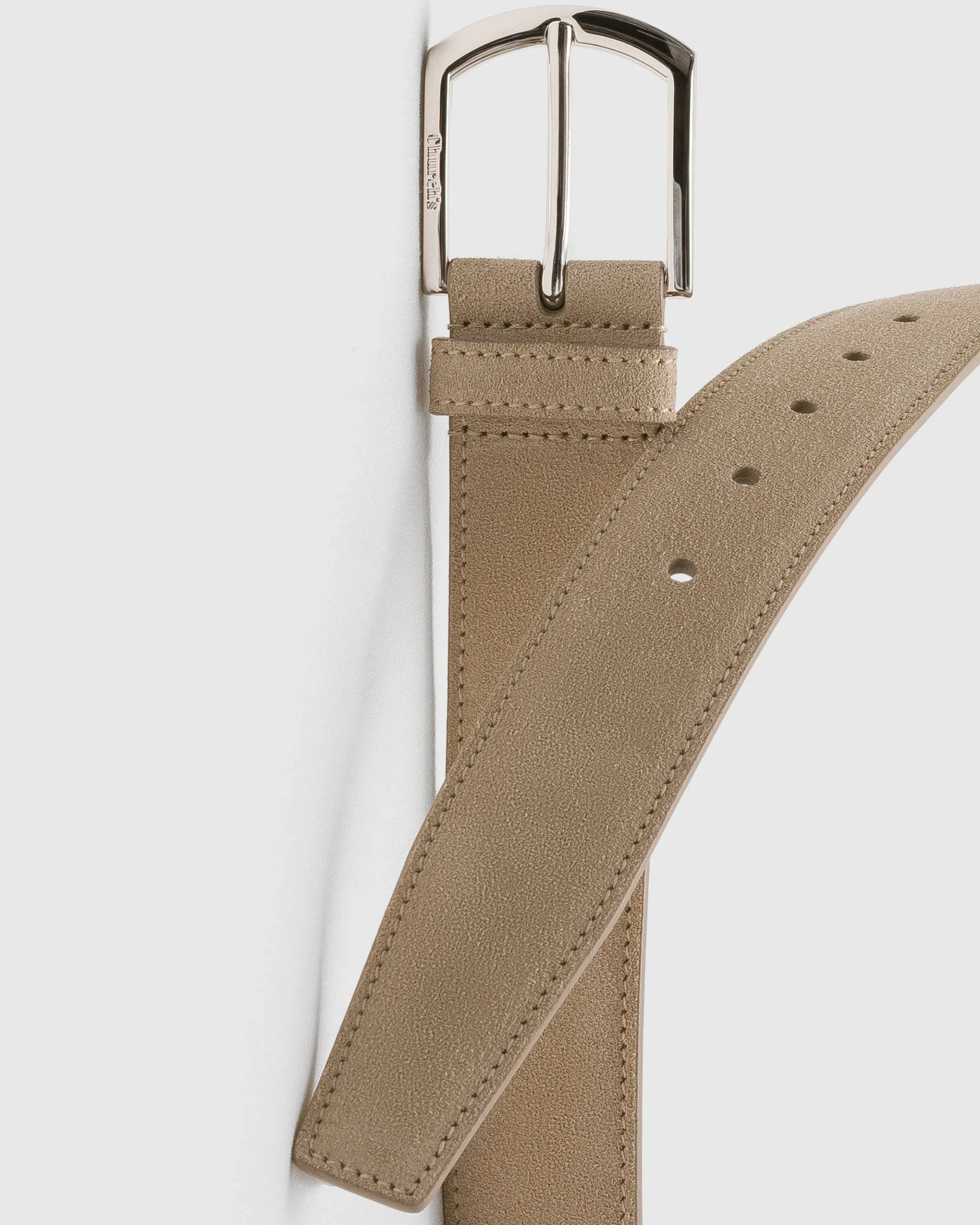 Classic Buckle Belt - Suede Belt