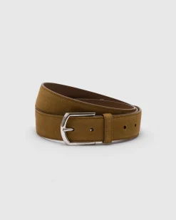 Classic Buckle Belt - Suede Belt