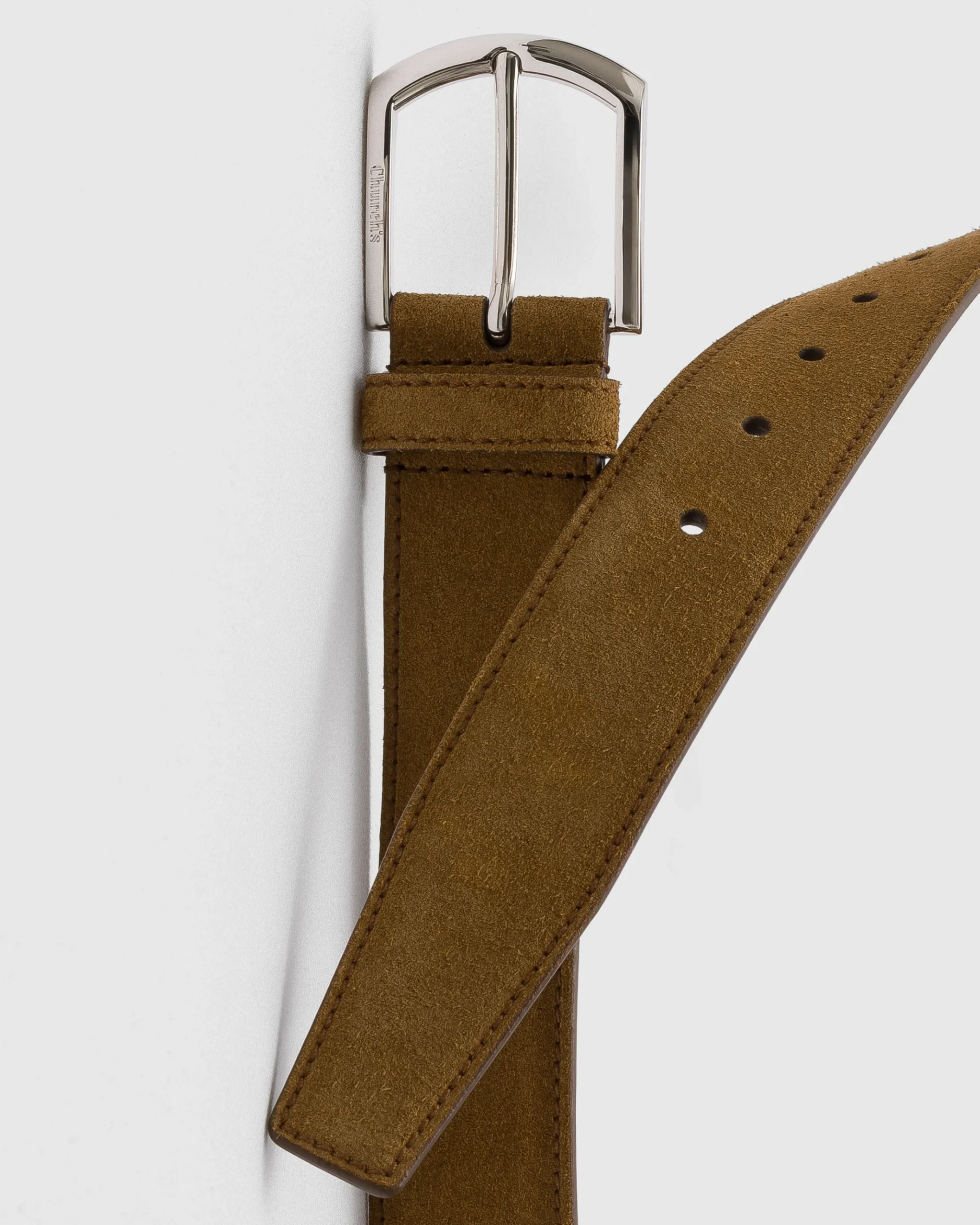 Classic Buckle Belt - Suede Belt