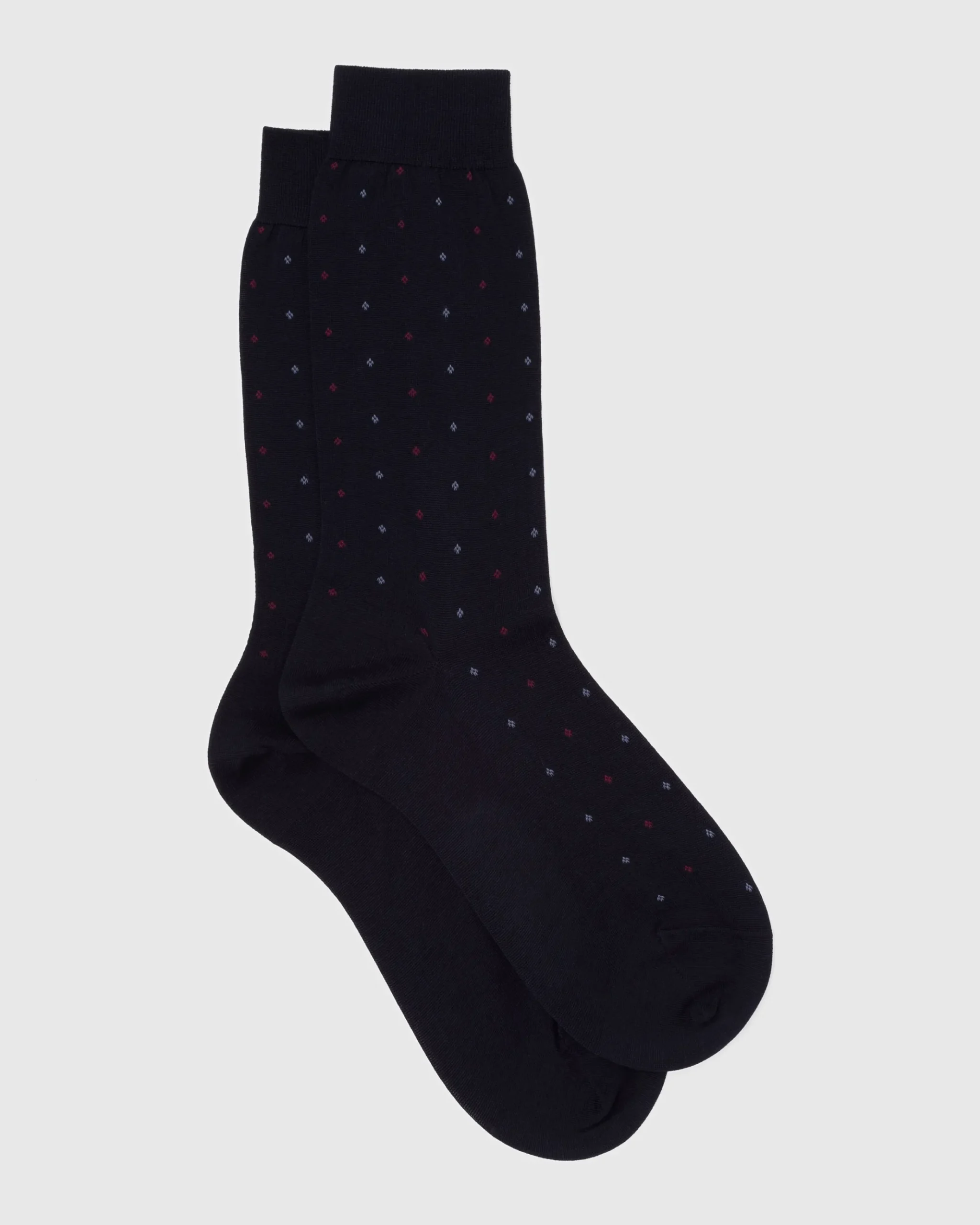 Contrast Diamond Socks - Cotton Dot Short