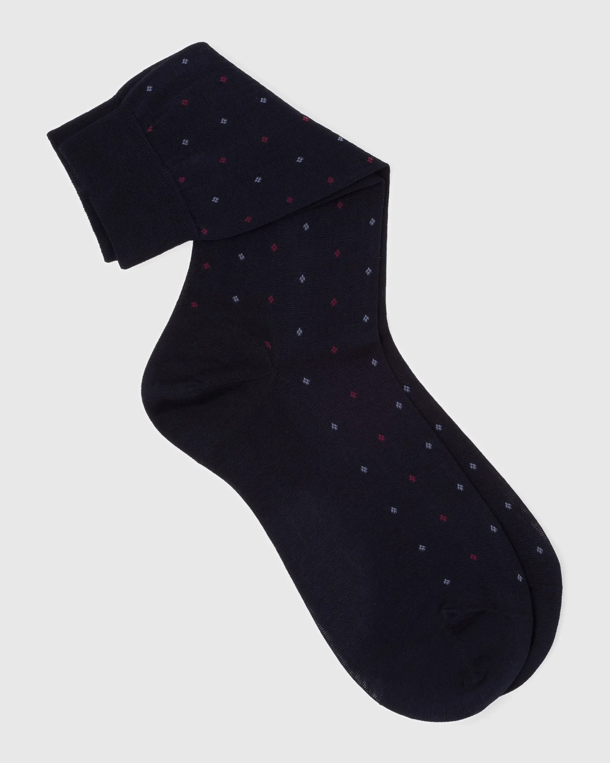 Contrast Diamond Socks - Cotton Dot Short