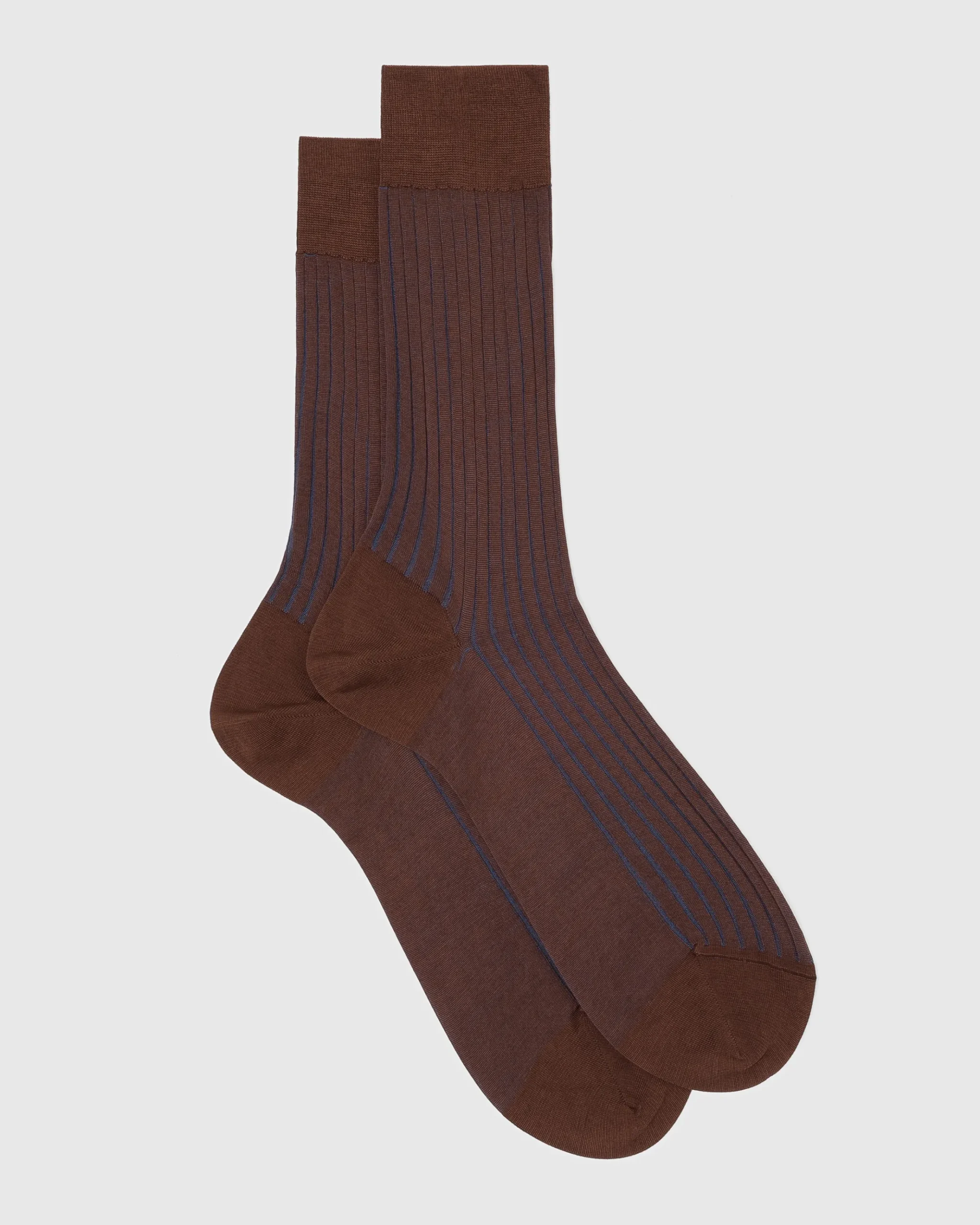 Contrast Ribbed Socks - Cotton Ribbed Short