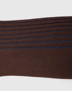Contrast Ribbed Socks - Cotton Ribbed Short