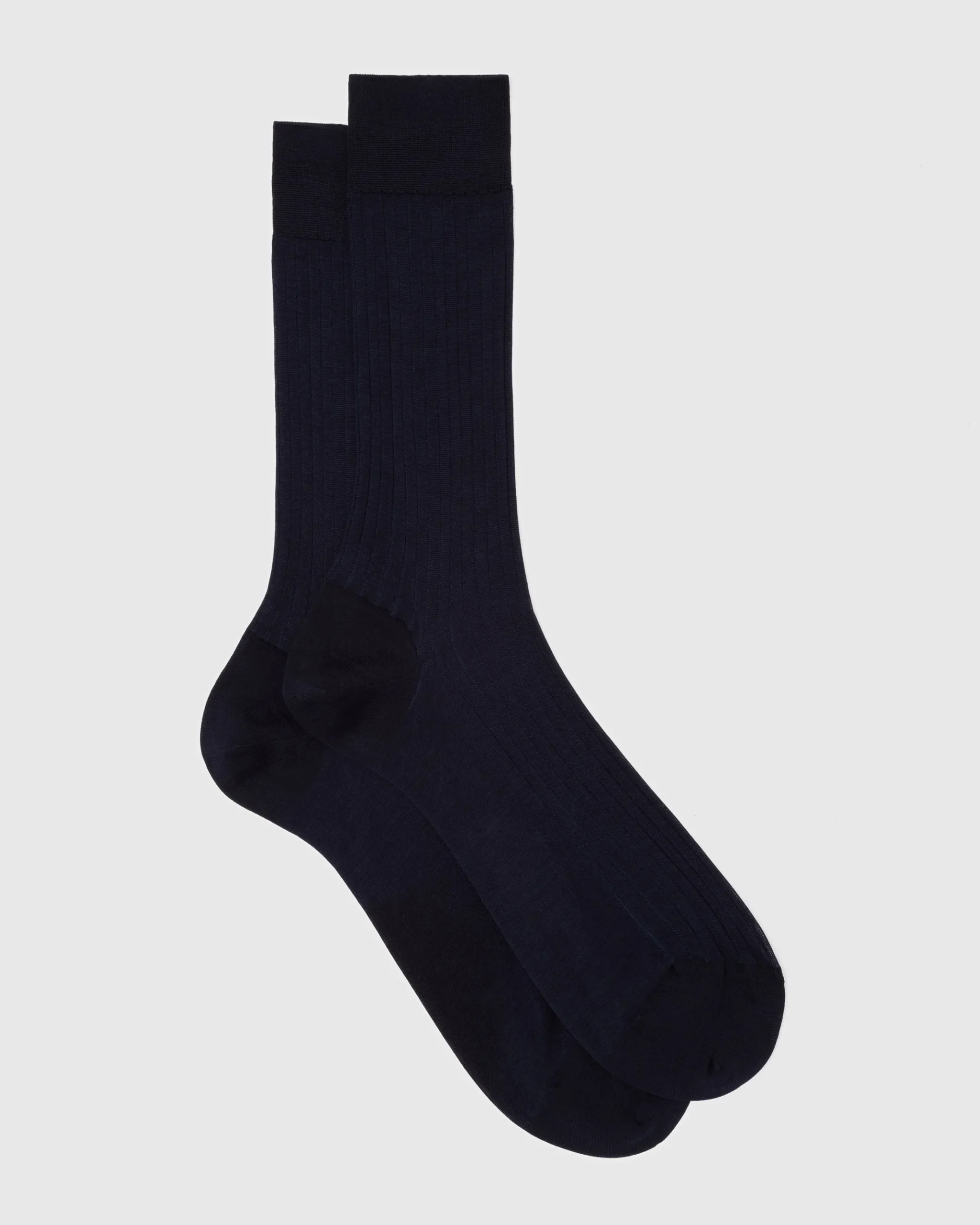 Contrast Ribbed Socks - Cotton Ribbed Short
