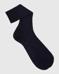 Contrast Ribbed Socks - Cotton Ribbed Short