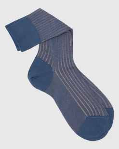Contrast Ribbed Socks - Cotton Ribbed Short