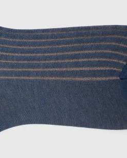 Contrast Ribbed Socks - Cotton Ribbed Short