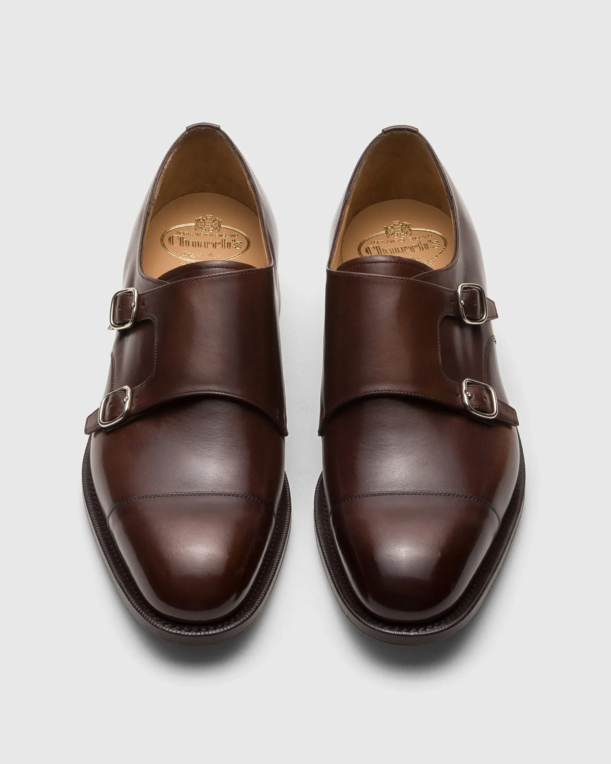 Cowes - Bleached Calfskin Monk Strap