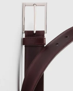 Elongated Buckle Belt - Bleached Calfskin Belt