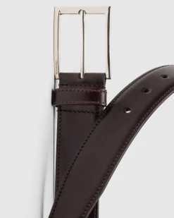 Elongated Buckle Belt - Bleached Calfskin Belt