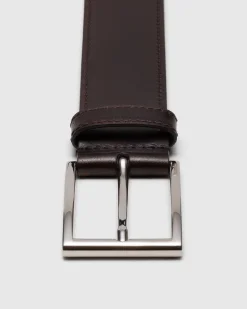 Elongated Buckle Belt - Bleached Calfskin Belt