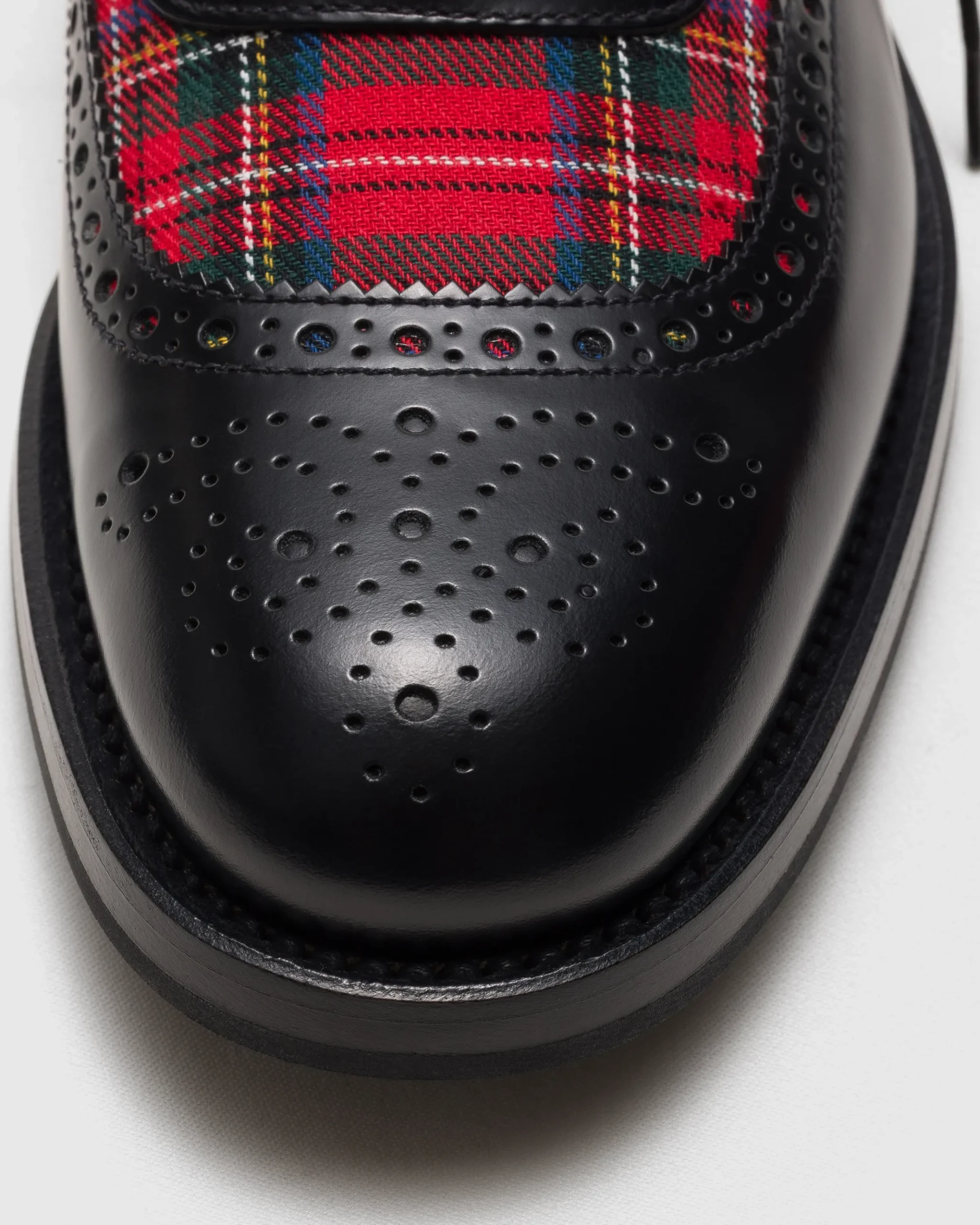 Ghillie - Polished Fumé Leather and Wool Ghillies