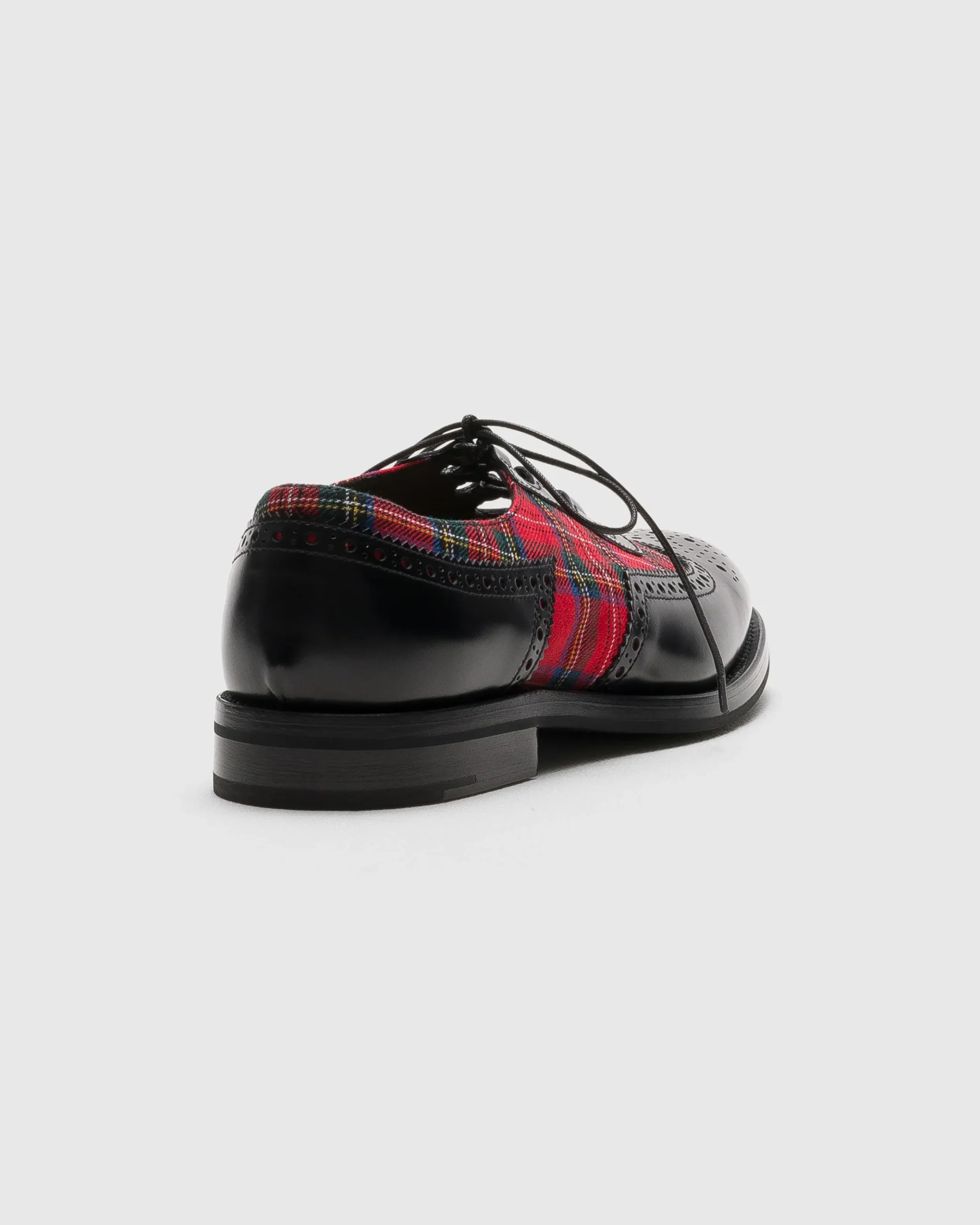 Ghillie - Polished Fumé Leather and Wool Ghillies
