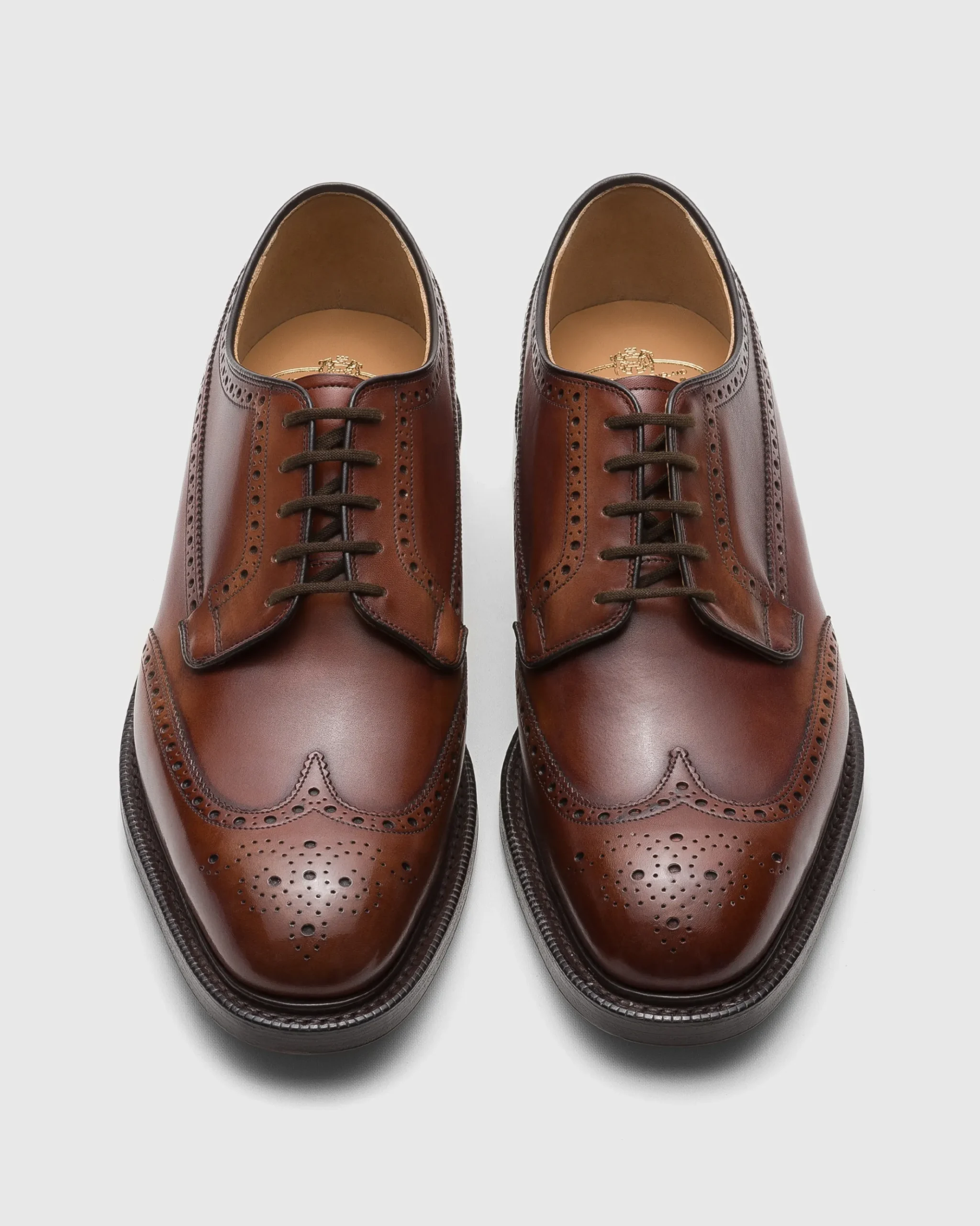 Grafton 173 - Bleached Calfskin Derby Brogue