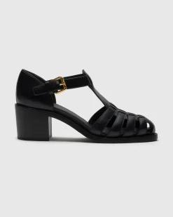Kelsey 50 - Heeled Calfskin Sandal