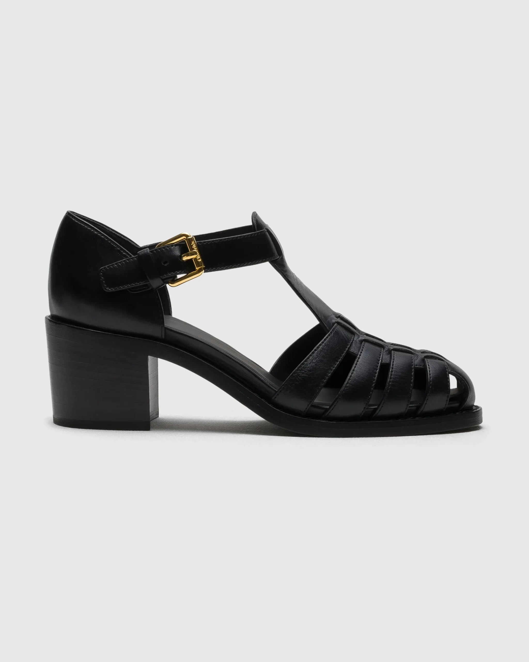 Kelsey 50 - Heeled Calfskin Sandal