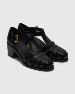 Kelsey 50 - Heeled Calfskin Sandal