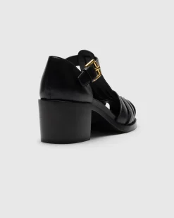 Kelsey 50 - Heeled Calfskin Sandal