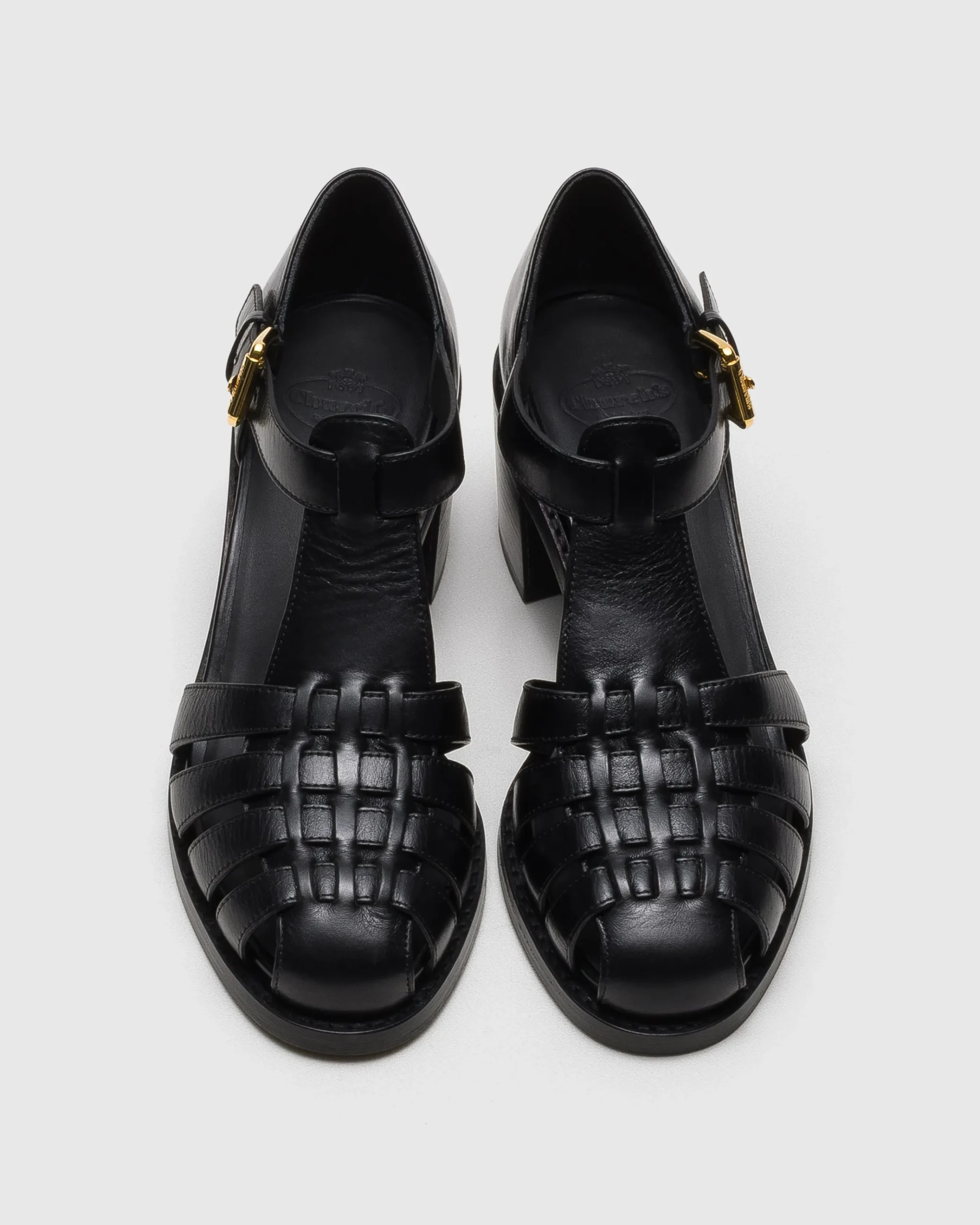 Kelsey 50 - Heeled Calfskin Sandal