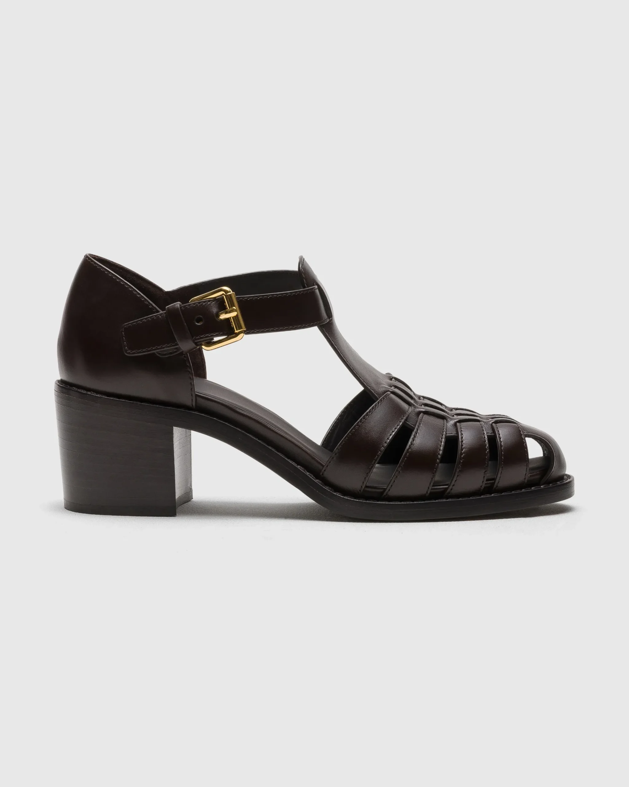Kelsey 50 - Heeled Calfskin Sandal
