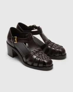 Kelsey 50 - Heeled Calfskin Sandal