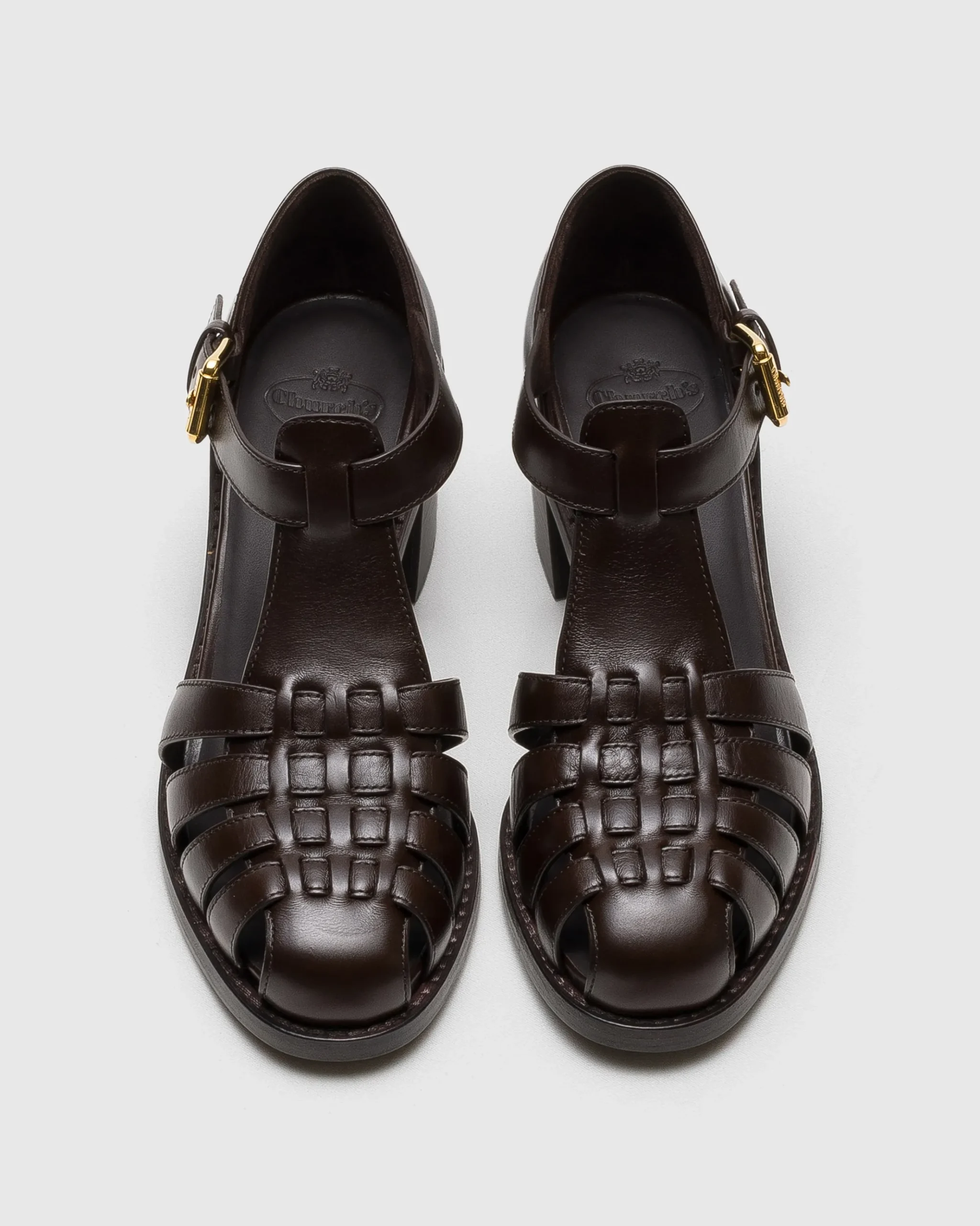 Kelsey 50 - Heeled Calfskin Sandal