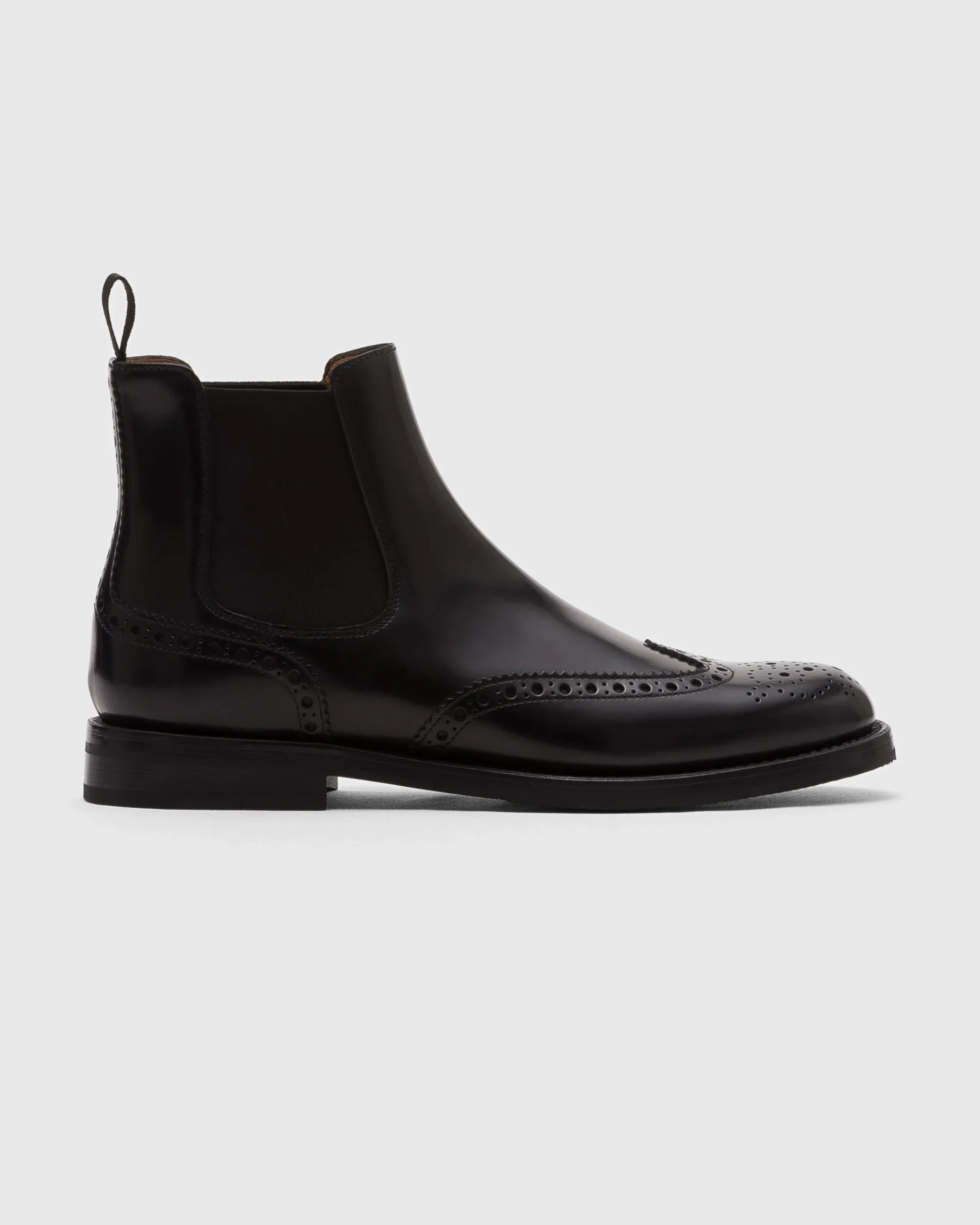 Ketsby Wg - Polished Binder Brogue Chelsea Boot