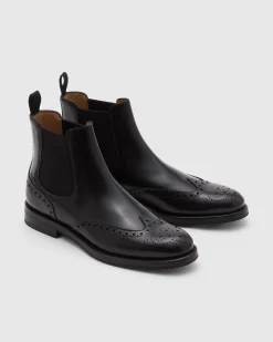 Ketsby Wg - Polished Binder Brogue Chelsea Boot