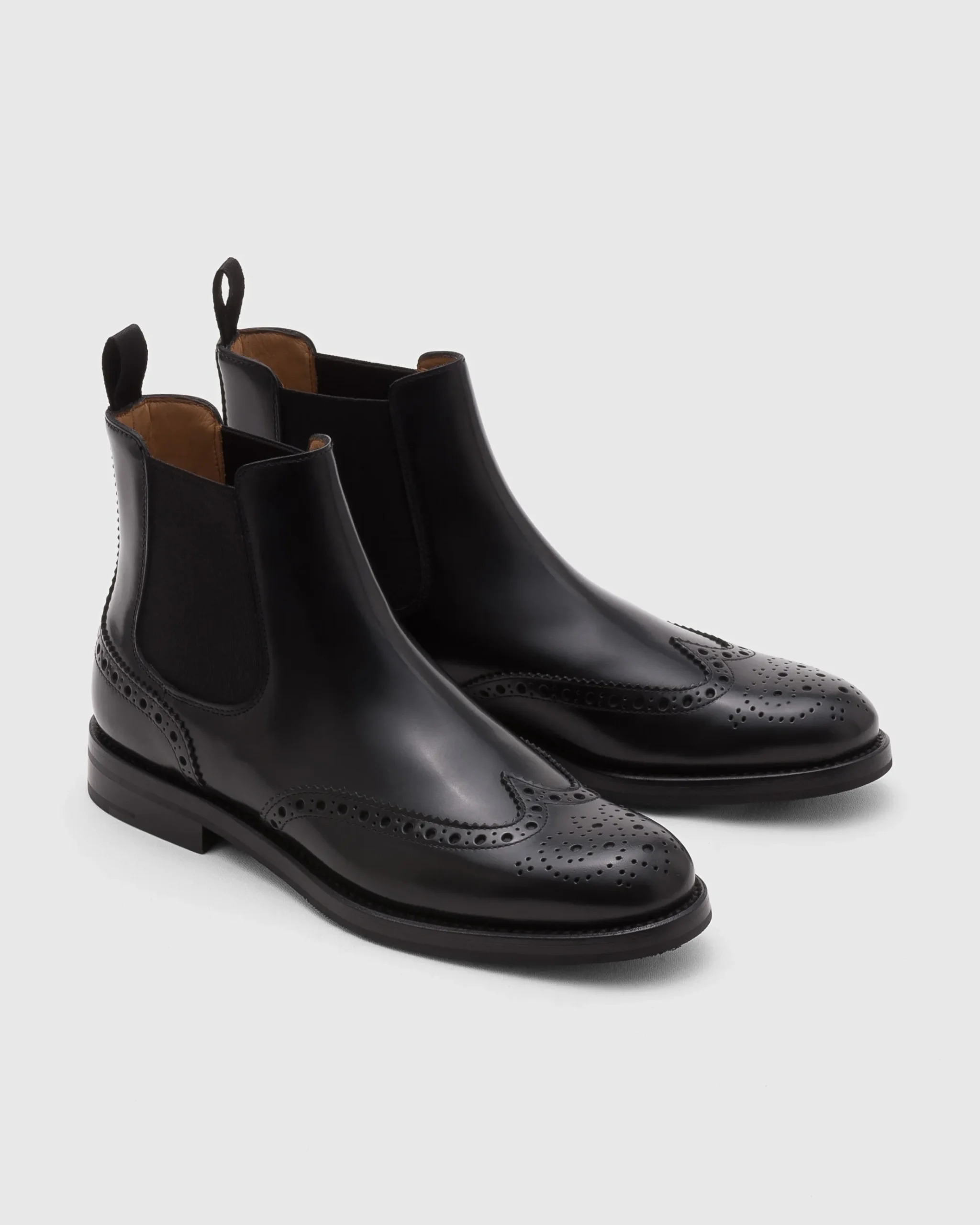 Ketsby Wg - Polished Binder Brogue Chelsea Boot