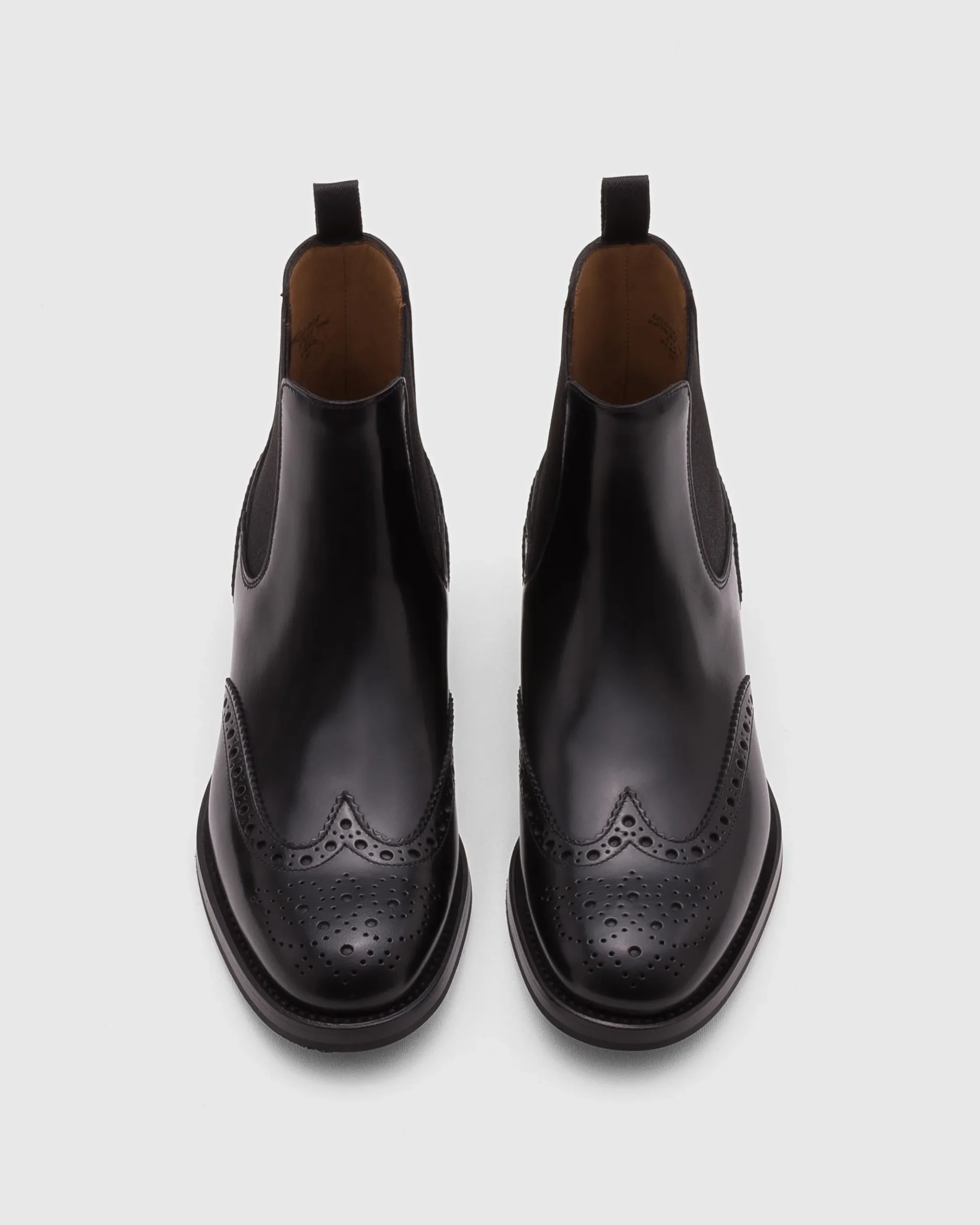 Ketsby Wg - Polished Binder Brogue Chelsea Boot