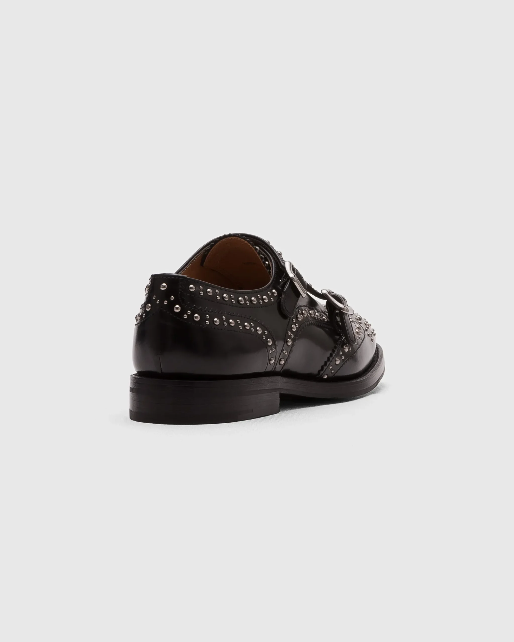 Lana Met. - Polished Binder Monk Brogue with Studs