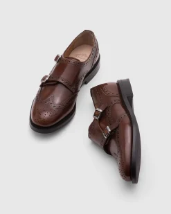Lana R - Polished Fumè Monk Brogue