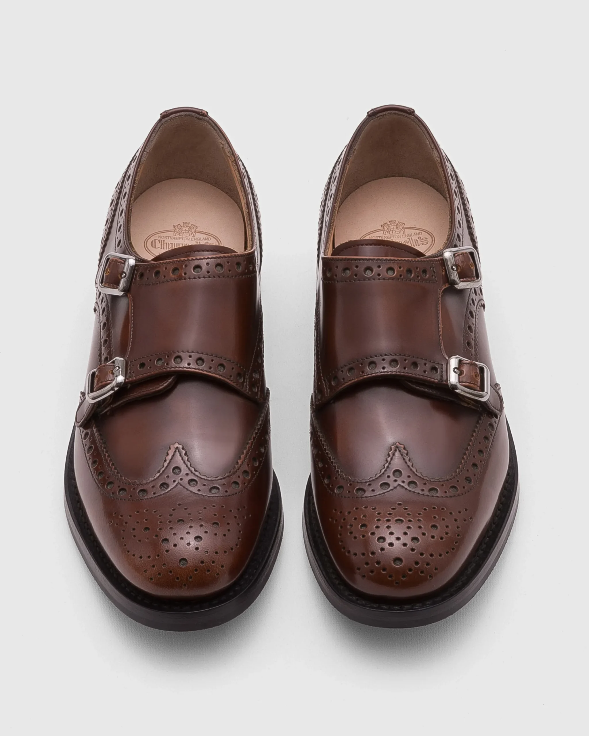 Lana R - Polished Fumè Monk Brogue