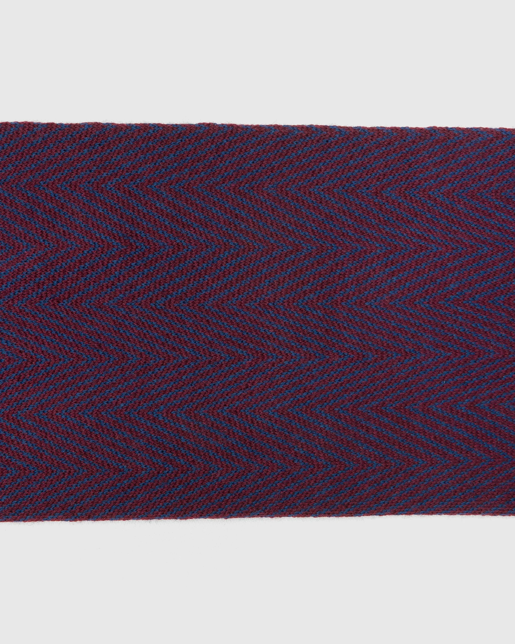 Long socks with herringbone pattern - Herringbone Wool Long Socks